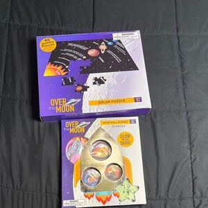 Over the Moon Solar Puzzle and Wall Clings Set
